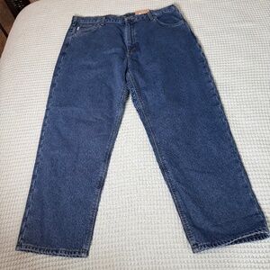 NWT Carhartt Relaxed Fit Straight Leg Flannel Lined Jeans Mens 42x30 B172 Pants